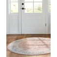 thumbnail image 3 of Rugs.com Aurelia Collection Rug – 7 Ft Round Rose Medium-Pile Rug Perfect For Kitchens, Dining Rooms, 3 of 3