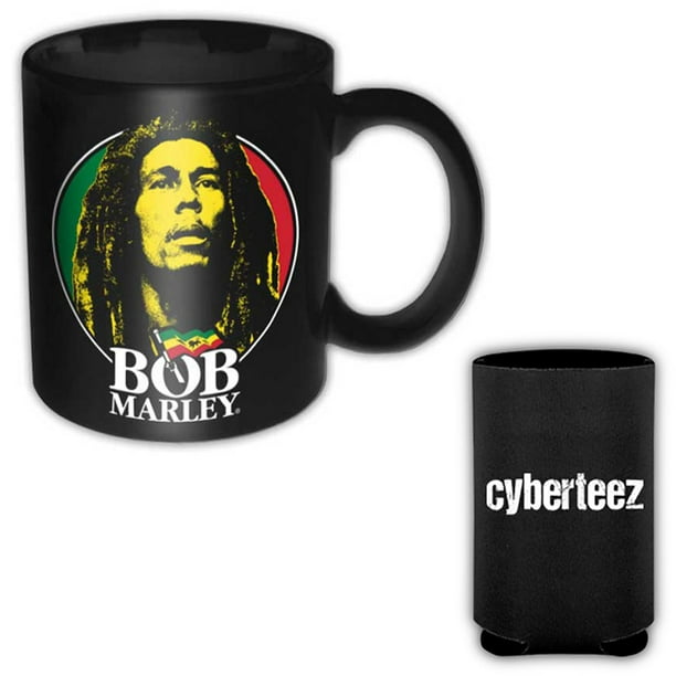 Bob Marley Profile Boxed Ceramic Coffee Cup Mug + Coolie