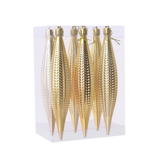 Decoraciones de Árbol de Navidad 6Pcs Bola de Navidad Galvanizada en Forma de Navidad Colgante de Decoración de Árbol de Navidad Colgante de Decoración de Bola de Navidad Colgante de 16 cm