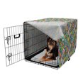 thumbnail image 2 of Abstract Dog Crate Cover, Contemporary Complex Geometric Fractal Psychedelic Poly Hipster Graphic, Easy to Use Pet Kennel Cover Small Dogs Puppies Kittens, 7 Sizes, Multicolor, by Ambesonne, 2 of 6