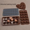 thumbnail image 1 of 15 moldes para hornear pasteles de chocolate, chocolate, caramelos de silicona con forma de amor, moldes de pegamento de cristal de hielo, 1 of 4