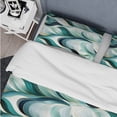 thumbnail image 4 of Designart "Seaside Emerald Geometry" Green Geometric Bedding Covert Set - Modern & Contemporary Bed Set With 1 Sham, 4 of 5