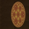 thumbnail image 1 of Ahgly Company Machine Washable Indoor Square Transitional Saddle Brown Area Rugs, 7' Square, 1 of 7