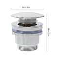 thumbnail image 4 of Copper Bathtub Drain Stopper for Sink Pop-Up Drain Plug, 4 of 4
