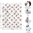 thumbnail image 4 of White Cow Head Pattern Blanket,Comfortable Soft Lamb Wool Throw Blanket,All Season,Warm Lightweight Blankets for Sofa Bed Couch Living Room Chair,30"x40", 4 of 4
