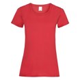 thumbnail image 1 of Camiseta casual de manga corta para mujer (Rojo brillante), 1 of 2