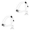 thumbnail image 4 of Soidarity 1 Juego de Mini faros delanteros portátiles ajustables, linternas Led alimentadas por batería, accesorios de pesca al aire libre, Blanco 2piezas, 4 of 6