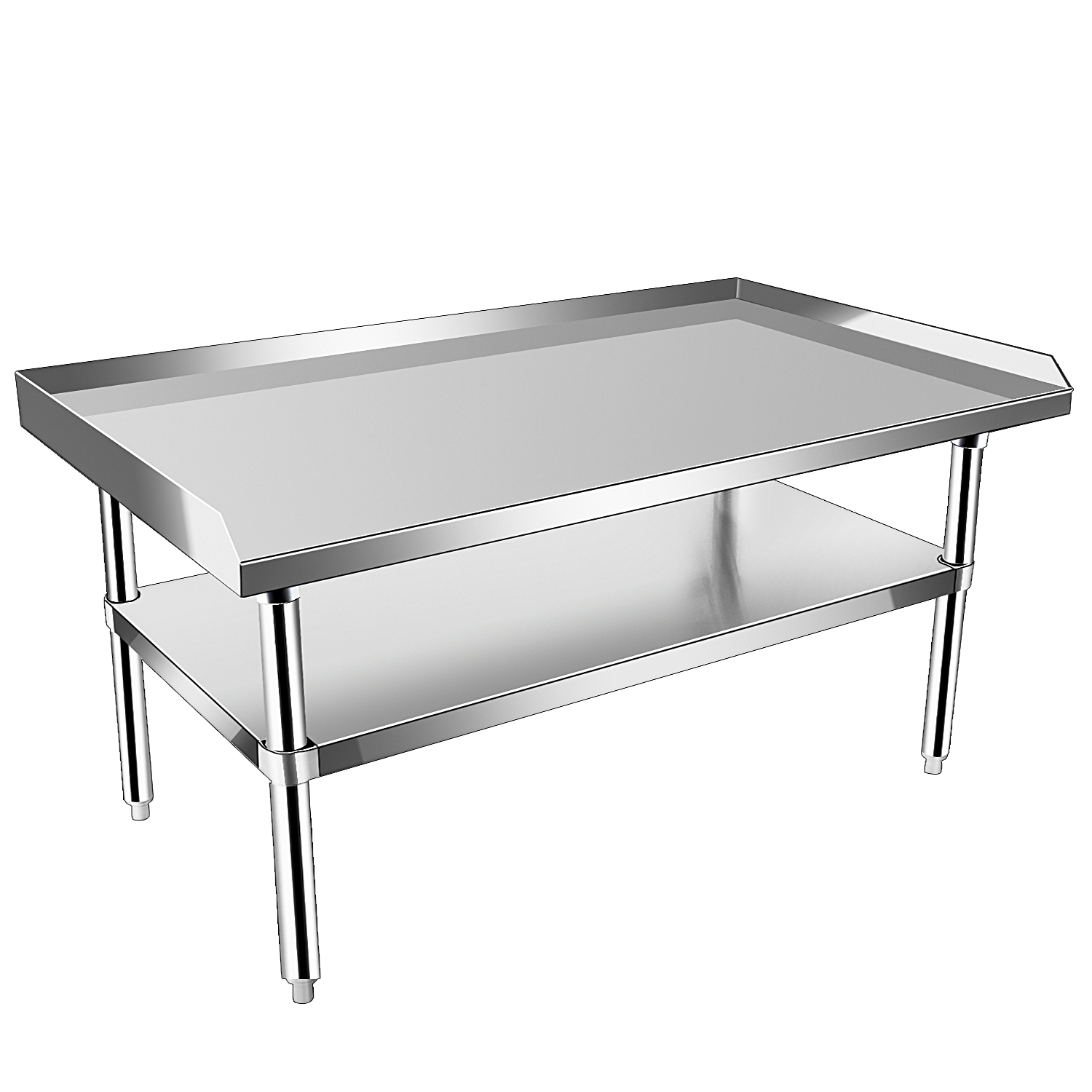Stainless Steel Equipment Grill Stand with Undershelf for Restaurant