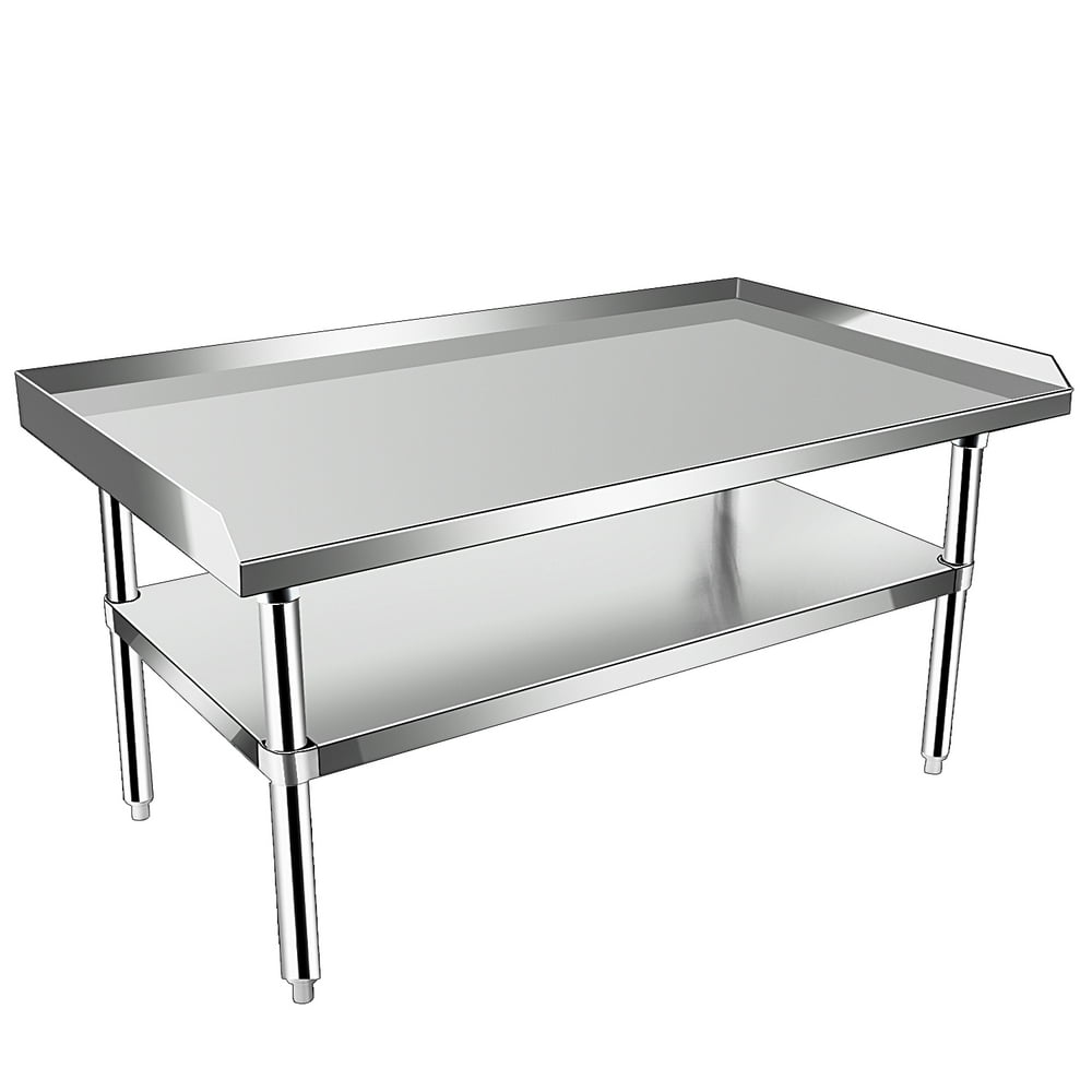 Stainless Steel Equipment Grill Stand with Undershelf for Restaurant