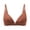 Khaki, variant on Gymayou Women Front Clasp Wireless Bra Deep V Thin Adjustable Spaghetti Strap Seamless Bralette Light Thin Summer Bras Beige L