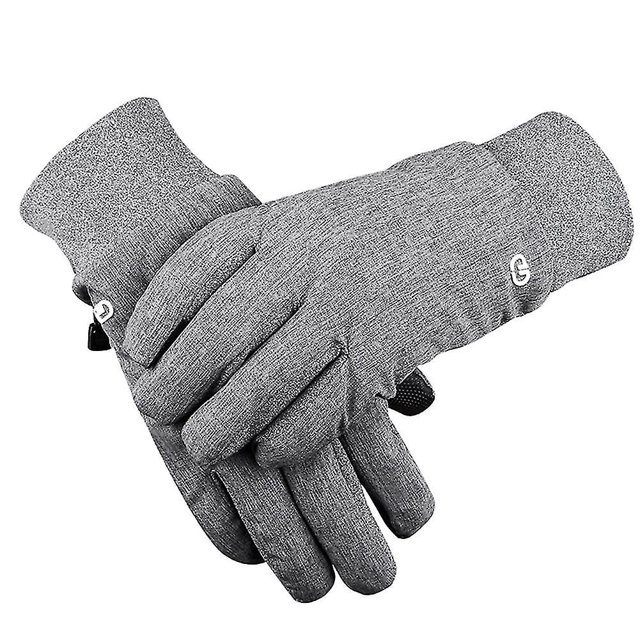 Guantes de esquí de invierno a prueba de frío, además de algodón de terciopelo, calidez gruesa, guantes de ciclismo de invierno para hombres y mujeres