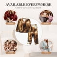 thumbnail image 7 of Lsque Cute Calf Butterflies A Pattern Long Sleeve Pajama Set for Women - Soft 2-Piece Sleepwear and Loungewear Set with Pockets, Comfy Nightwear-Large, 7 of 7