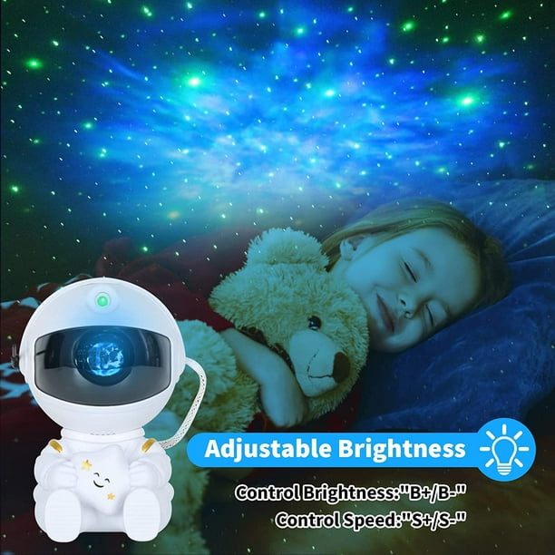 Projecteur d'étoiles astronaute LED avec nébuleuse, cadeau pour adultes et  enfants, veilleuse avec télécommande, pour Noël, fête, Halloween