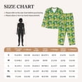 thumbnail image 4 of Pofeuu Cartoon Koala Bear and Leaf Print Womens Pajamas Set Long Sleeve Sleepwear Button Down Nightwear Soft Pj Lounge Sets Button Down Pajamas Women-X-Large, 4 of 7