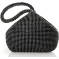 thumbnail image 1 of Jinsinto Women's Rhinestone Clutch Evening Bags Sparkly Glitter Triangle Purse for 1920s Party Prom Wedding, 1 of 5