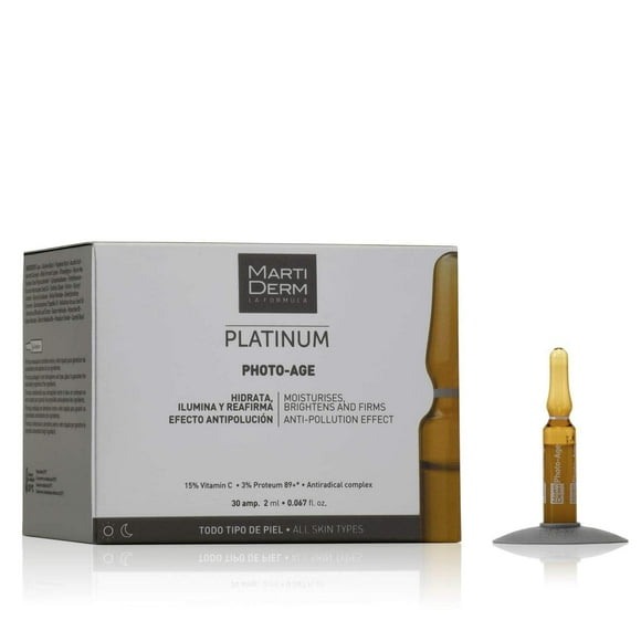 Ampolletas Faciales MartiDerm Super Hidratantes con Vitamina C y Proteoglicanos