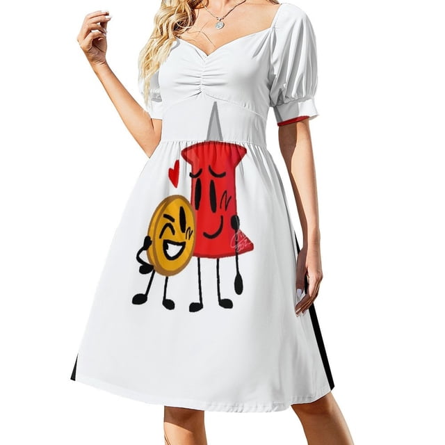 Vestido de manga corta Coiny X Pin, ropa de mujer, novedades, vestido de verano para mujer, vestidos de noche para mujer.