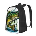 thumbnail image 2 of Hirioo Big bass fish for Minimalist Backpack Large Capacity Backpack Travel Backpack For School, 2 of 8