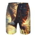 thumbnail image 3 of Fotbe Golden Sky Bald Eagle Trajes de Baño Estampados para Hombre, Shorts de Verano de Secado Rápido, Ropa de Playa, Bañadores-Medium, 3 of 6