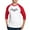 Red/White, variant on CafePress - Silver Glittery Bat - Cotton Baseball Jersey, 3/4 Raglan Sleeve Shirt