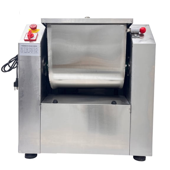 25KG Commercial Electric Dough Mixer Stainless Steel Flour Mixing Machine with 90°Tiltable Bowl