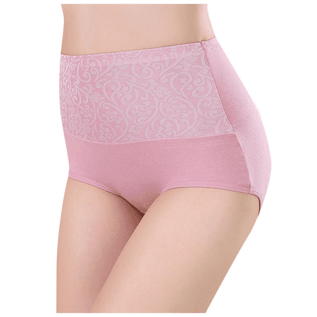 Fulorrnie Underwear for Women Plus Size High Waist Breathable Comfort Panties Briefs Moisture Wicking Elastic Panty K XXL