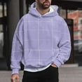 thumbnail image 2 of Vedolay Mens Hoodies Pullover 2023 Print Long Sleeve Comfortable Breathable O-Neck Shirt Tops Purple,M, 2 of 4