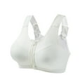 CFLVAEK Plus Size Women Two Pieces Zipper Front Workout Bras Elastic