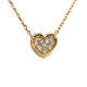 thumbnail image 1 of Collar de Mujer LuckyLy Melody Dije Corazón Baño Oro 14k Plata Zirconia Cúbica Dorado UNITALLA, 1 of 8