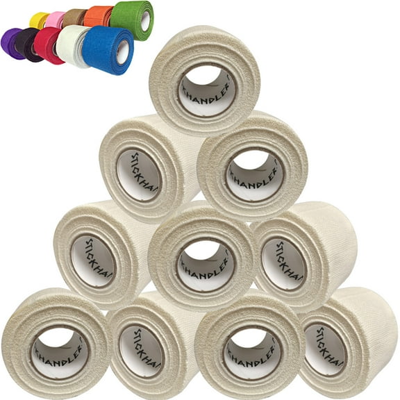 STICK HANDLER™  Professional Hockey Grip Tape Pro Pack  (White | Ten Pack)