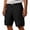 Black, variant on Men's Waterproof Ripstop Cargo Shorts with Multiple Pockets and Durable Fabric Featuring Relaxed Straight Leg Cut for Summer Construction Sites Fishing Trips Hiking Khaki XXXL
