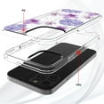 thumbnail image 3 of Reiko Pressed Dried Flower Design Phone Case for iPhone 14 Pro in Purple, 3 of 4