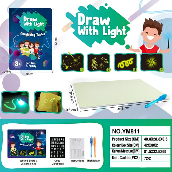 LSLJS Draw with Fun/ Drawing Board for Kids A3, A4, A5, 6 Stencils and Pen Up Drawing Board, Boys, Girls Toys & Gifts for Birthday & Christmas