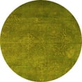 thumbnail image 1 of Ahgly Company Indoor Round Persian Yellow Traditional Area Rugs, 6' Round, 1 of 4