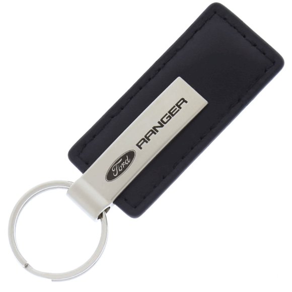 Au-TOMOTIVE GOLD, INC. Officially Licensed Black Leather Key Fob for Ford Ranger