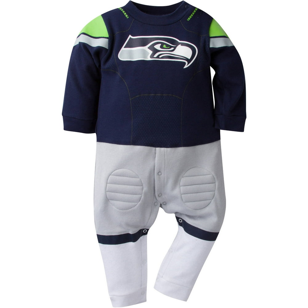 NFL Seattle Seahawks Baby Boys Team Uniform Footysuit