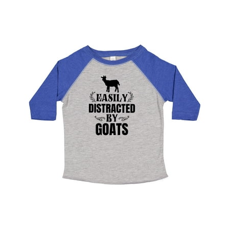 

Inktastic Easily Distracted by Goats Gift Toddler Boy or Toddler Girl T-Shirt