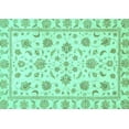 thumbnail image 1 of Ahgly Company Indoor Rectangle Oriental Turquoise Blue Traditional Area Rugs, 8' x 10', 1 of 4