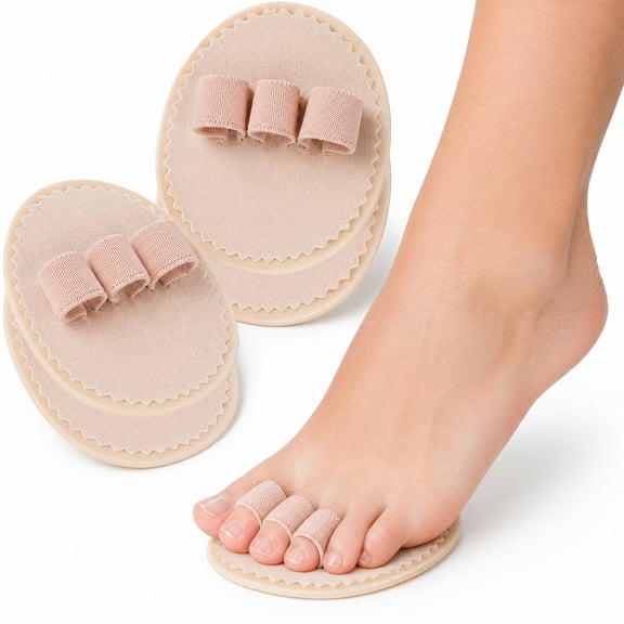 BlinkLLX 4 Pcs Toe Splint Hammer Toe Straightener Hammer Toe Corrector with 3 Holes Toe Hammer Toe Support for Women Men Toes Claw Toes Metatarsal Support Corrector Wrap