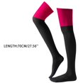 thumbnail image 2 of JJHGVB Thigh High Stockings Striped Socks Women's Striped Colorful Printed Non Slip Stretch Over Knee Stockings Fall Socks Army Green A, 2 of 3