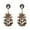Grey, variant on CILENON Small Fruit Pineapple Earrings Personalized Earrings European And Korean Earrings 7 Color Optional (B,One Size)