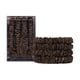 thumbnail image 1 of Set de 4 Scrunchies Slip Silk Skinny, marrón oscuro, 1 of 6