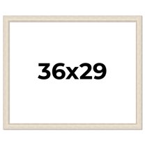 36x29 Frame White Real Wood Picture Frame Width 1.75 inches | Interior Frame Depth 0.5 inches |