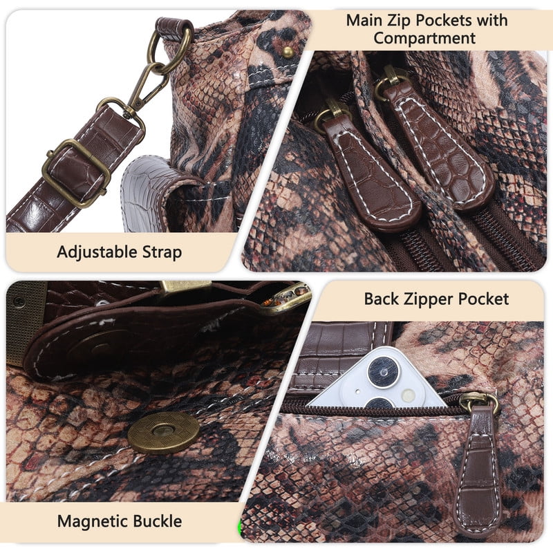 Angel Kiss Hobo Bags for Women Vegan Leather Purses and Handbags Crossbody Purses Ladies Chic Shoulder Bags