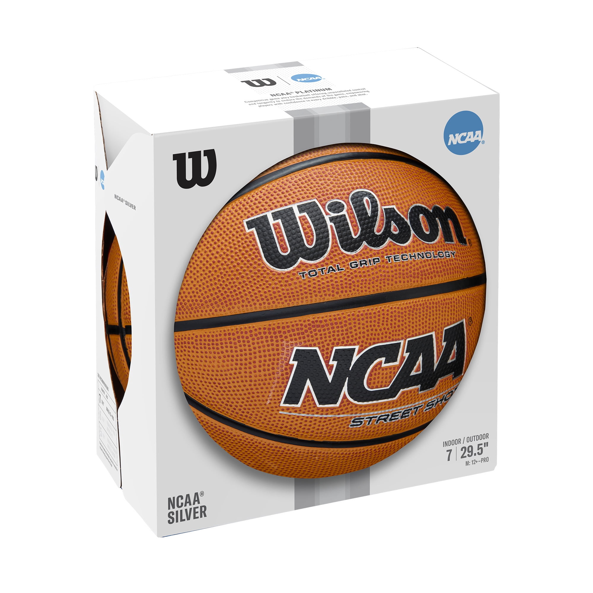 Wilson NCAA Street Shot Outdoor Basketball - Brown, Size 7 - 29.5"