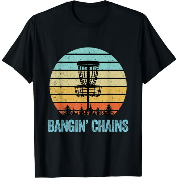 Disc Golf Shirt Funny Banging Chains Retro Disc Golf Gift T-Shirt