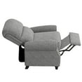 thumbnail image 6 of ProLounger Bustle-Back Pushback Recliner with Nailheads in Grey Chenille, 6 of 10