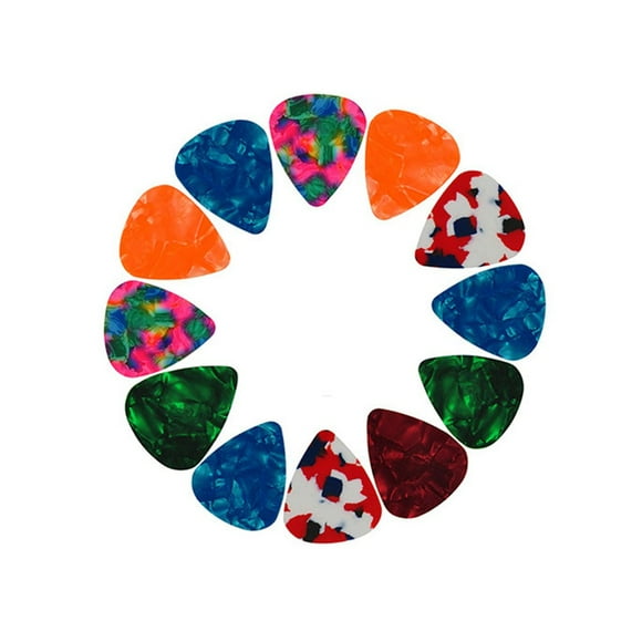 MYG 12 Pcs Pics de Guitare Plectre Celluloïd Acoustique Guitare Électrique Basse Accessoires