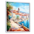 thumbnail image 2 of Designart "Scenic Views Of Italy IV" Italy Floater Framed Wall Art Living Room, 2 of 5