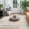 thumbnail image 3 of Happy Hounds Scout Round Reversible Pillow Dog Bed, Smoke, Small, 3 of 7